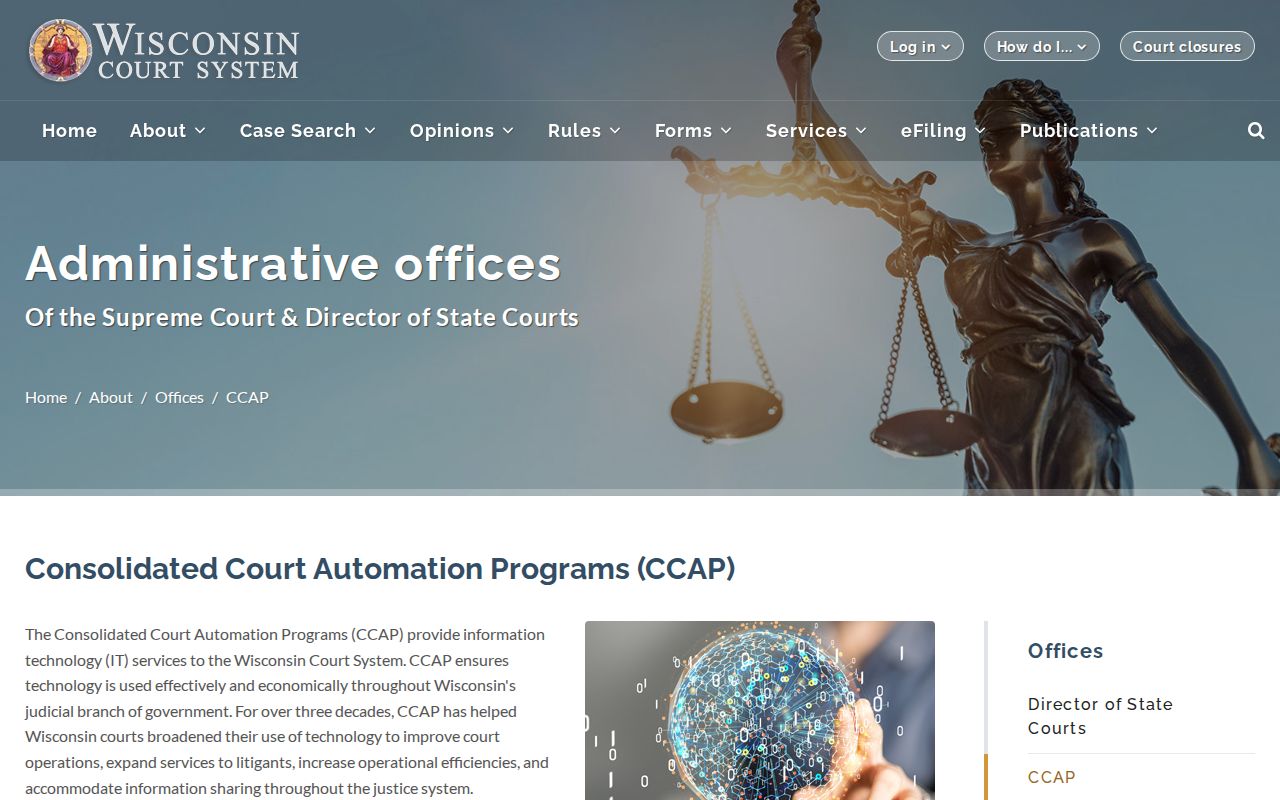 Langlade County court case lookup and WCCA access explanation