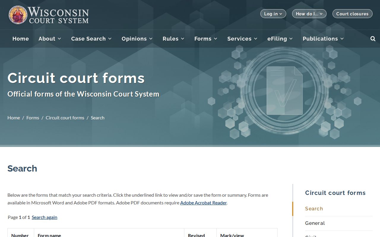 Langlade County criminal court case expungement forms